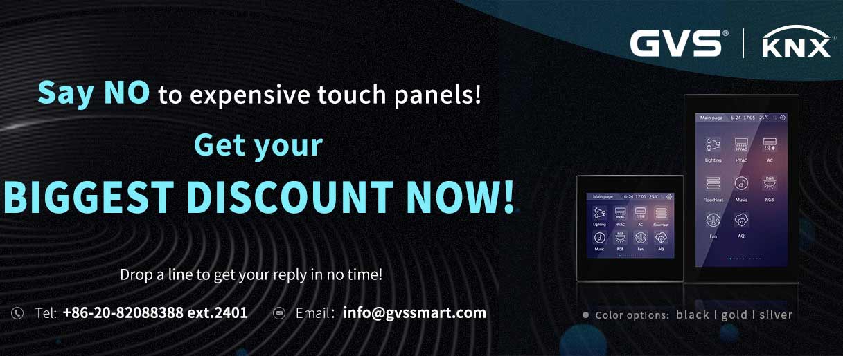 Big Promotion for GVS’ KNX Touch Panels