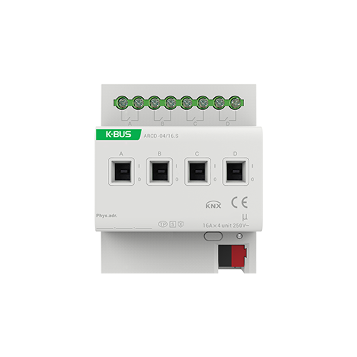 KNX Switch Actuator with current detection & Secure, 4/8/12-Fold