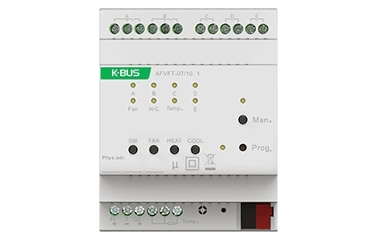 Efficient and Versatile KNX Controller for Fan Coil and Scene Control Applications